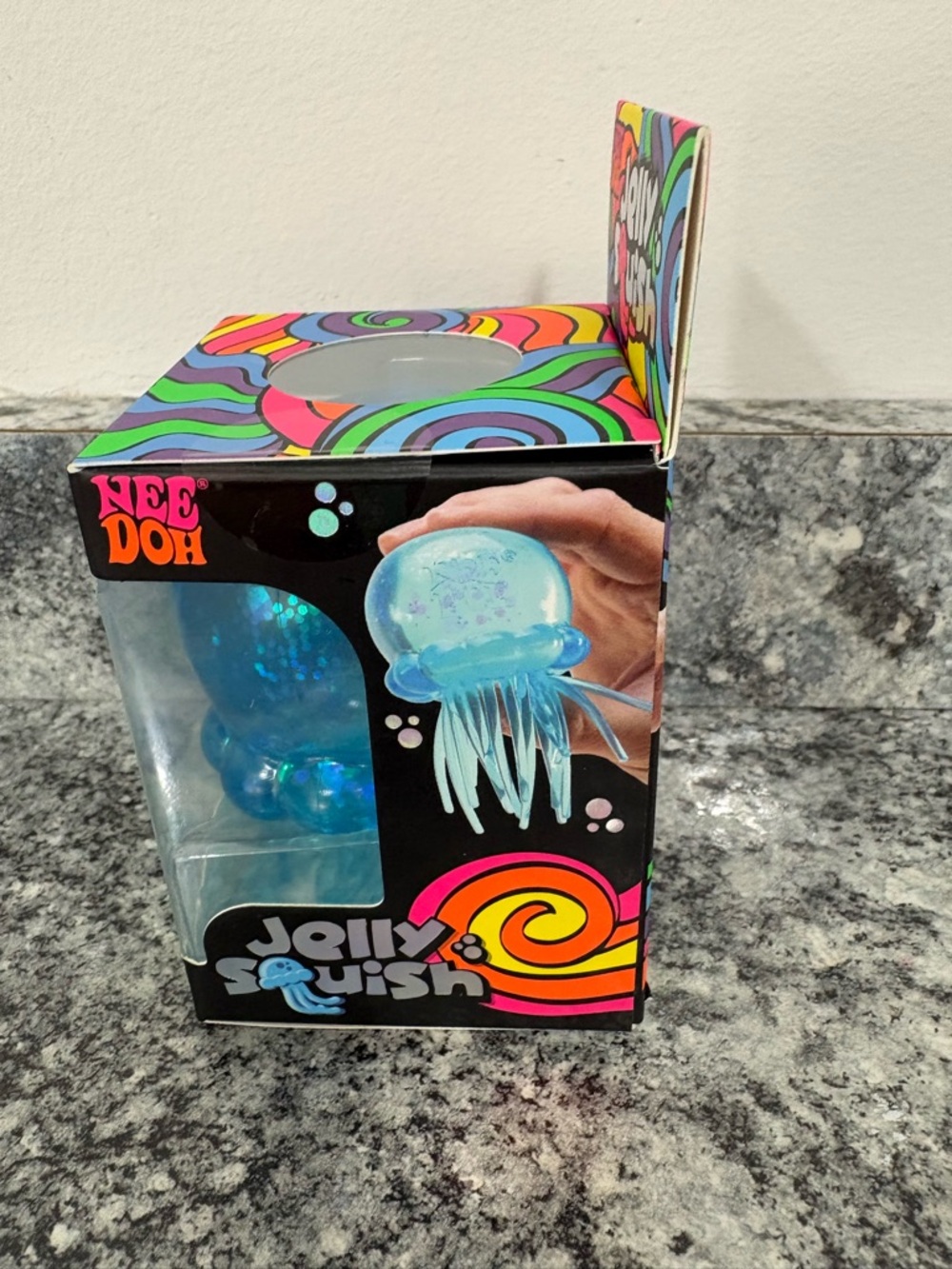 Needoh Jelly Squish Blue Super Solid Squish Toy - Picture 4 of 6